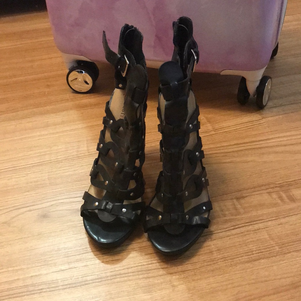 Black Gladiator High Heels.